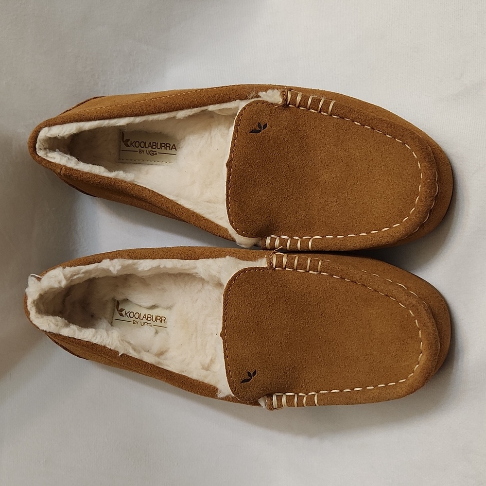 Koolaburra By UGG Lezly Faux Fur Suede Moccasin Inspired Slippers (w size 7)